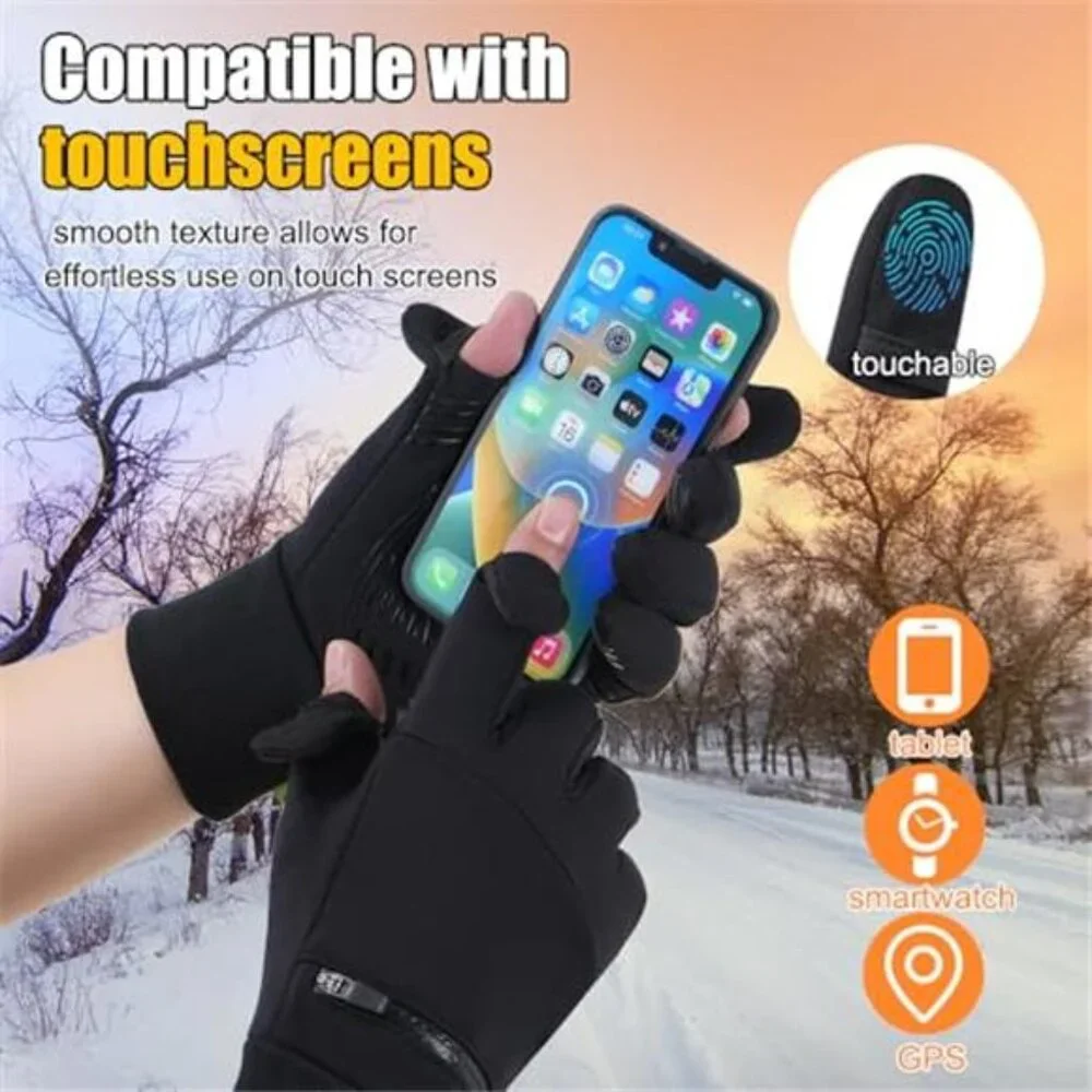 Unisex Winter Gloves Waterproof Touchscreen Thermal Snow Gloves